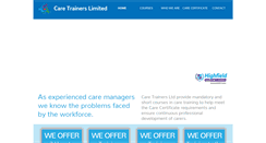 Desktop Screenshot of caretrainersltd.co.uk
